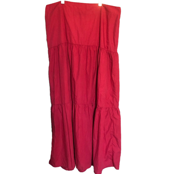 Vintage Boho Cotton Blend Peasant Tiered Prairie Maxi Skirt 5XL - Picture 1 of 8